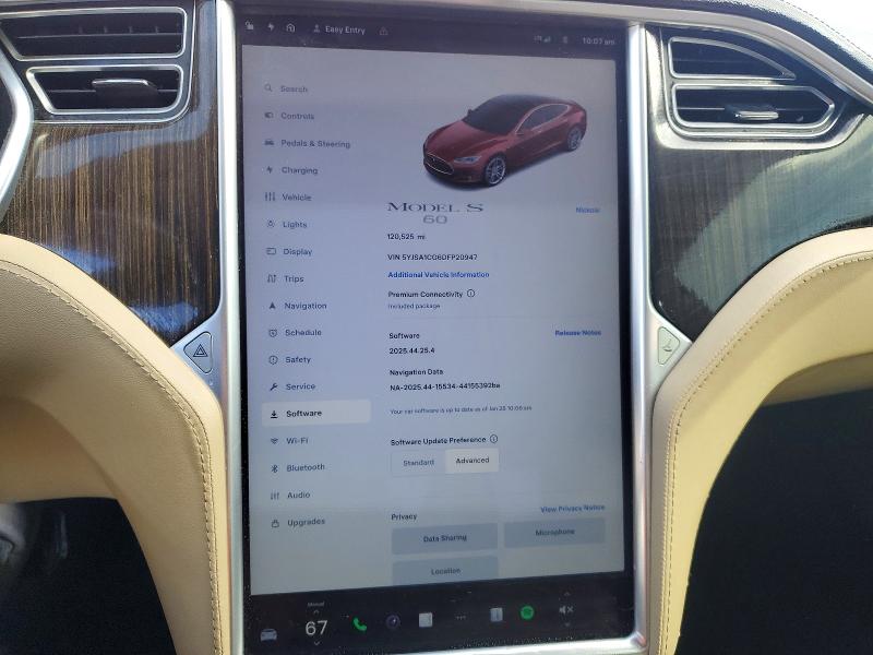 74892025 :رقم المزاد ، 5YJSA1CG6DFP20947 vin ، 2013 Tesla Model S مزاد بيع