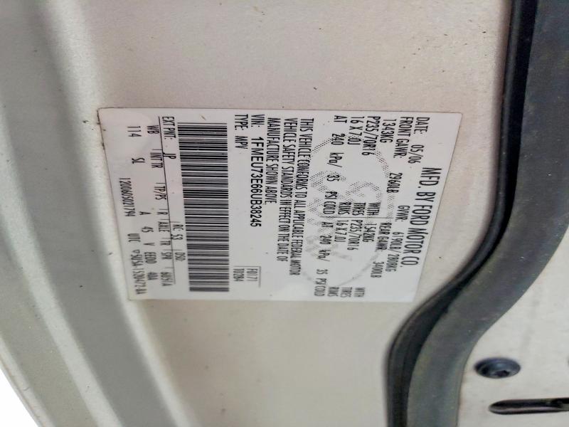 Aukcja sprzedaży 2006 Ford Explorer, vin: 1FMEU73E66UB38245, numer aukcji: 98812455