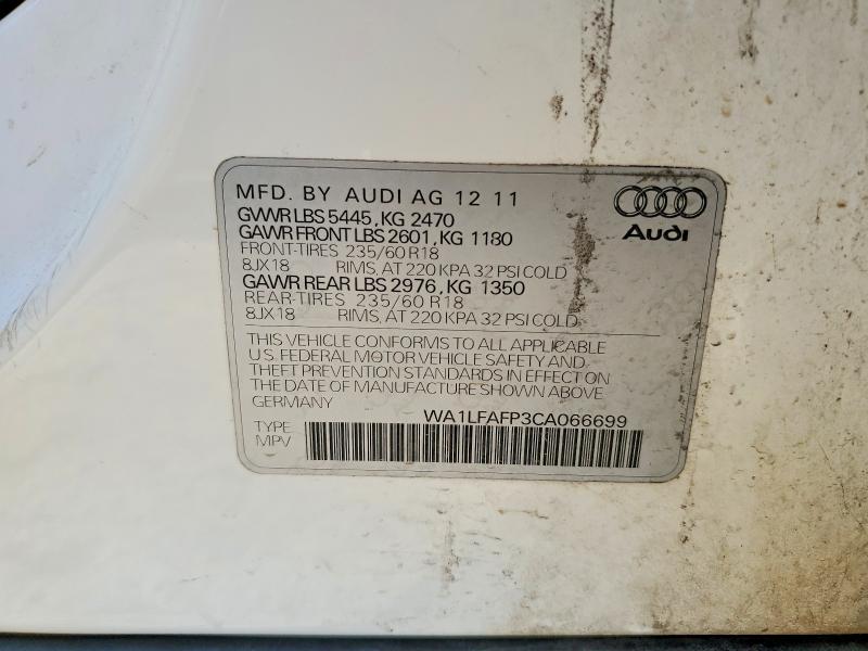 Aukcja sprzedaży 2012 Audi Q5, vin: WA1LFAFP3CA066699, numer aukcji: 74678425