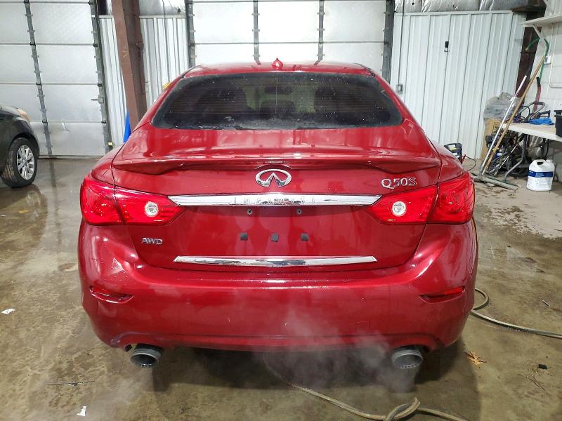 73952195 :رقم المزاد ، JN1FV7AR5GM451996 vin ، 2016 Infiniti Q50 Red Sp مزاد بيع