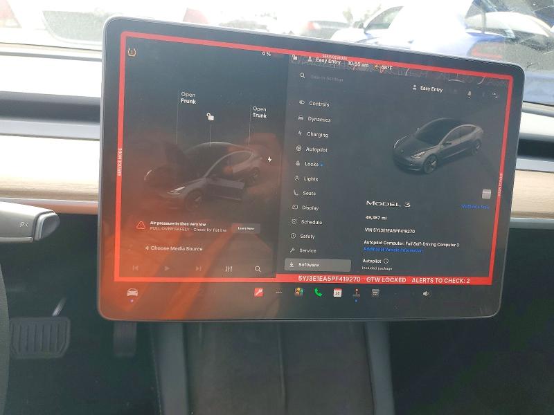 Aukcja sprzedaży 2023 Tesla Model 3, vin: 5YJ3E1EA5PF419270, numer aukcji: 74394275