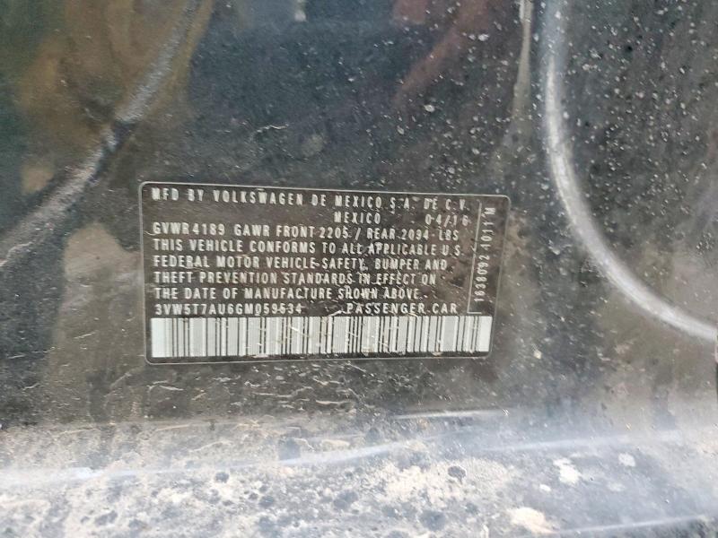 Aukcja sprzedaży 2016 Volkswagen Gti, vin: 3VW5T7AU6GM059534, numer aukcji: 73250975