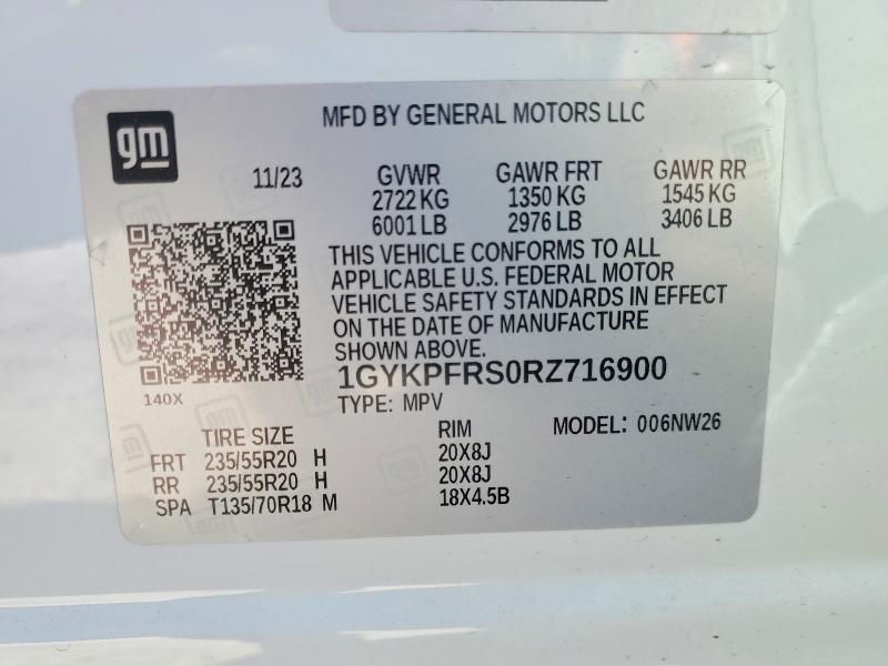 Продажа на аукционе авто 2024 Cadillac Xt6, vin: 1GYKPFRS0RZ716900, номер лота: 75310175
