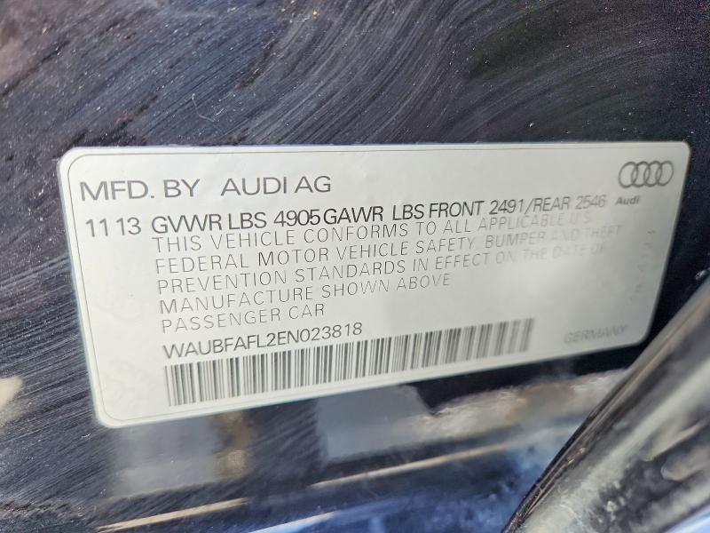 Aukcja sprzedaży 2014 Audi A4, vin: WAUBFAFL2EN023818, numer aukcji: 74949085