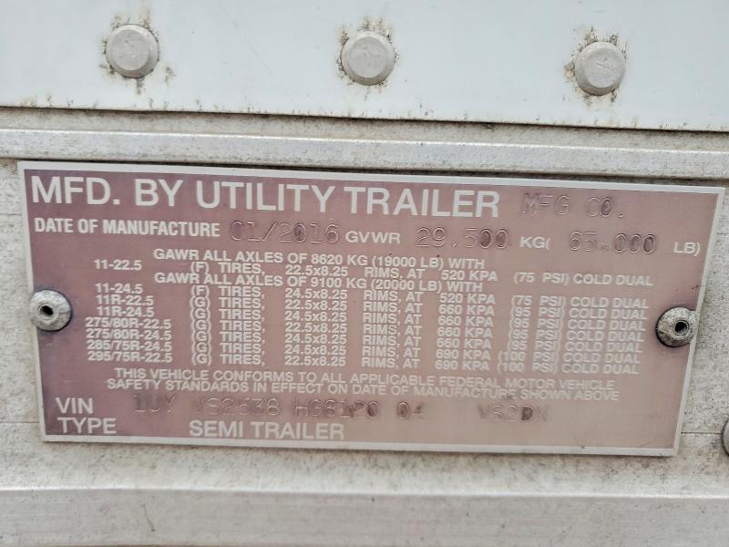 Aukcja sprzedaży 2017 Utility Trailer, vin: 1UYVS2538HG812004, numer aukcji: 73012355