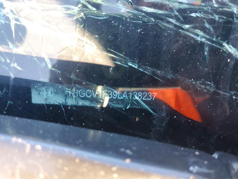 2020 Honda Accord მანქანა იყიდება აუქციონზე, vin: 1HGCV1F39LA138237, აუქციონის ნომერი: 72382355
