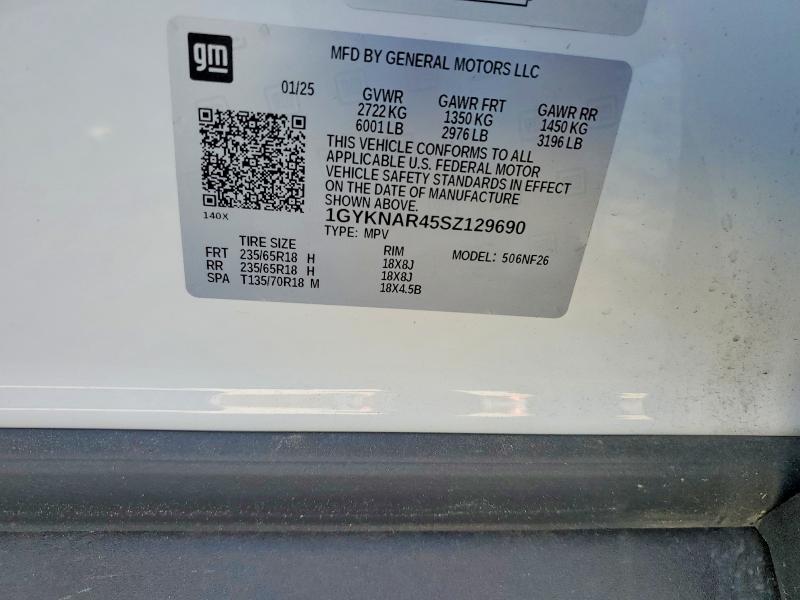 Продажа на аукционе авто 2025 Cadillac Xt5 Luxury, vin: 1GYKNAR45SZ129690, номер лота: 99145895