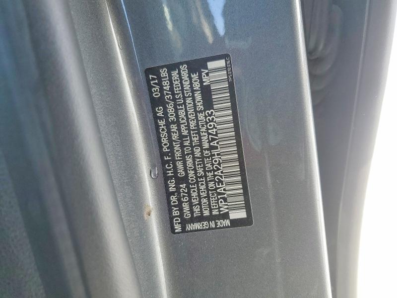 Aukcja sprzedaży 2017 Porsche Cayenne Se Hybrid Platinum, vin: WP1AE2A29HLA74933, numer aukcji: 74336385