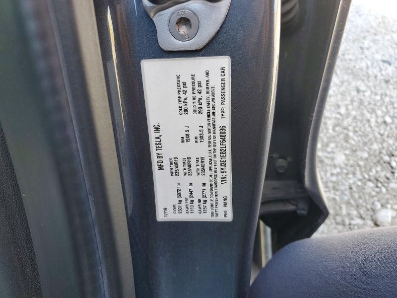 Продажа на аукционе авто 2020 Tesla Model 3, vin: 5YJ3E1EB2LF640036, номер лота: 73804355