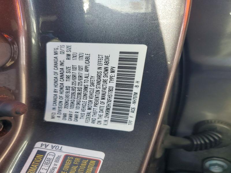 Aukcja sprzedaży 2015 Honda Cr-v, vin: 2HKRM3H7XFH517803, numer aukcji: 73390215