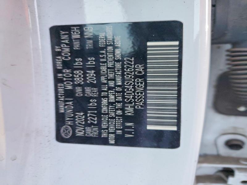 74984505 :رقم المزاد ، KMHLS4DG4SU926222 vin ، 2025 Hyundai Elantra مزاد بيع