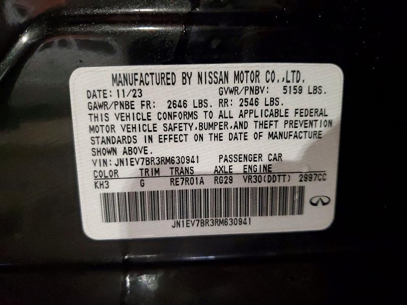 Продажа на аукционе авто 2024 Infiniti Q50, vin: JN1EV7BR3RM630941, номер лота: 99808935