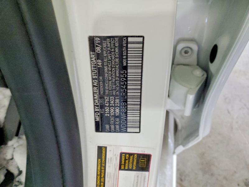 Продажа на аукционе авто 2020 Mercedes-benz C, vin: WDDWF8EB1LR545955, номер лота: 75072225