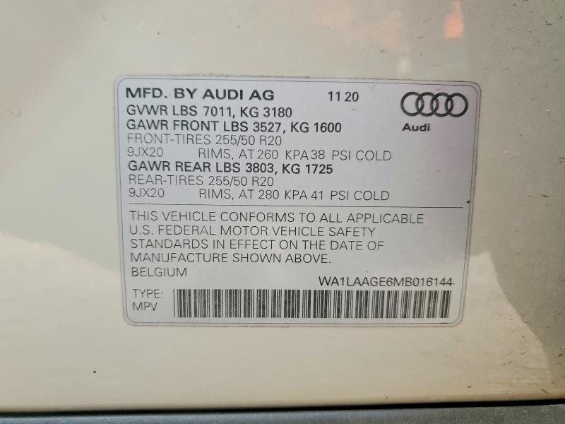 Aukcja sprzedaży 2021 Audi E-tron S P, vin: WA1LAAGE6MB016144, numer aukcji: 74417715