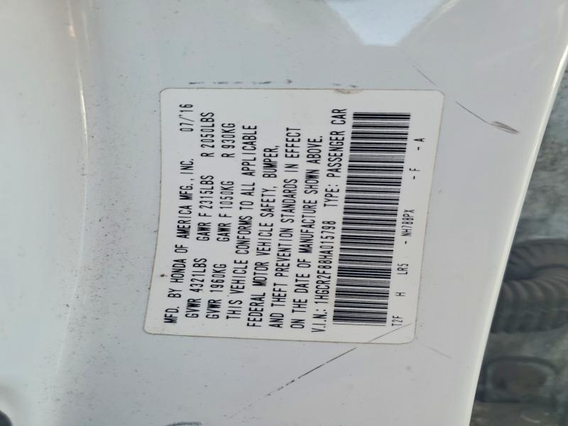 Продаж на аукціоні авто 2017 Honda Accord, vin: 1HGCR2F88HA015798, номер лоту: 75040195