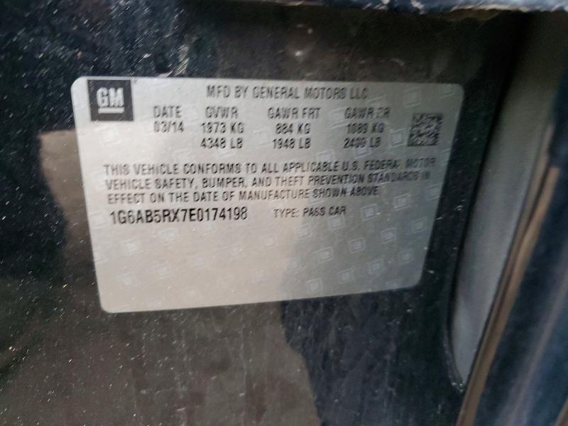 Aukcja sprzedaży 2014 Cadillac Ats, vin: 1G6AB5RX7E0174198, numer aukcji: 98309225