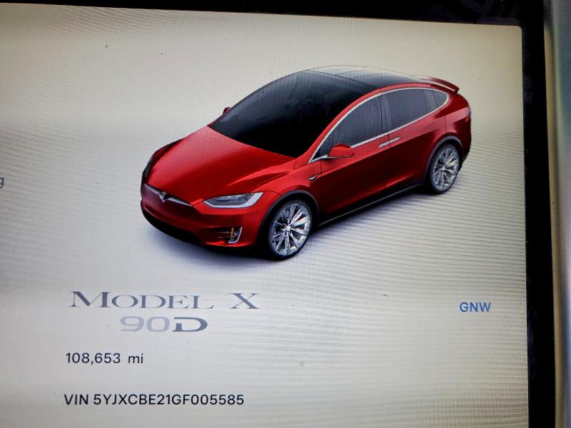 Продажа на аукционе авто 2016 Tesla Model X, vin: 5YJXCBE21GF005585, номер лота: 98965825