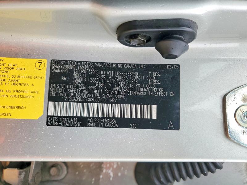 Aukcja sprzedaży 2005 Lexus Rx 330, vin: 2T2GA31U85C030001, numer aukcji: 73969885