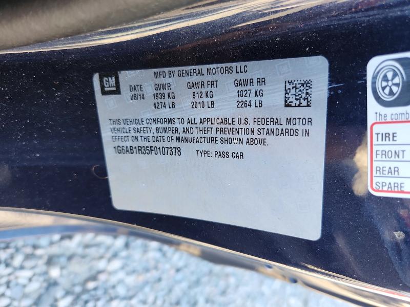 Продаж на аукціоні авто 2015 Cadillac Ats, vin: 1G6AB1R35F0107378, номер лоту: 99887215