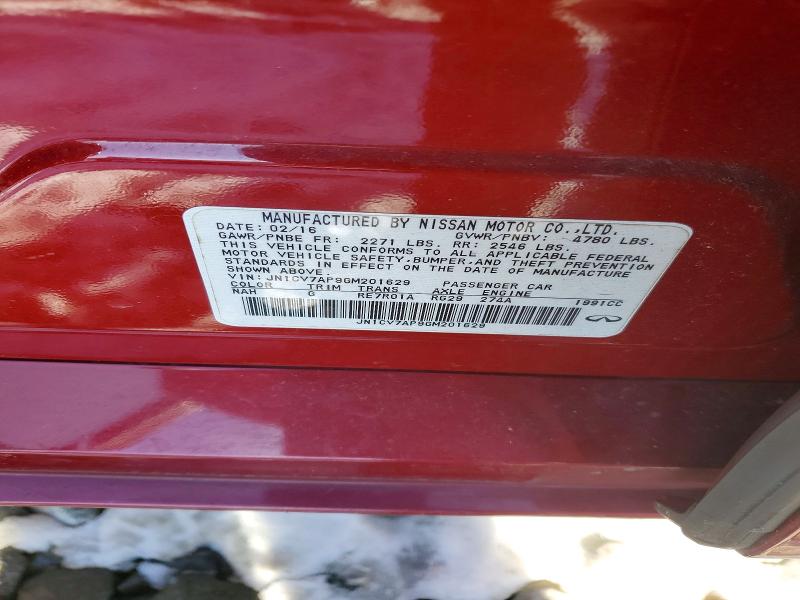 Продажа на аукционе авто 2016 Infiniti Q50, vin: JN1CV7AP9GM201629, номер лота: 74073385
