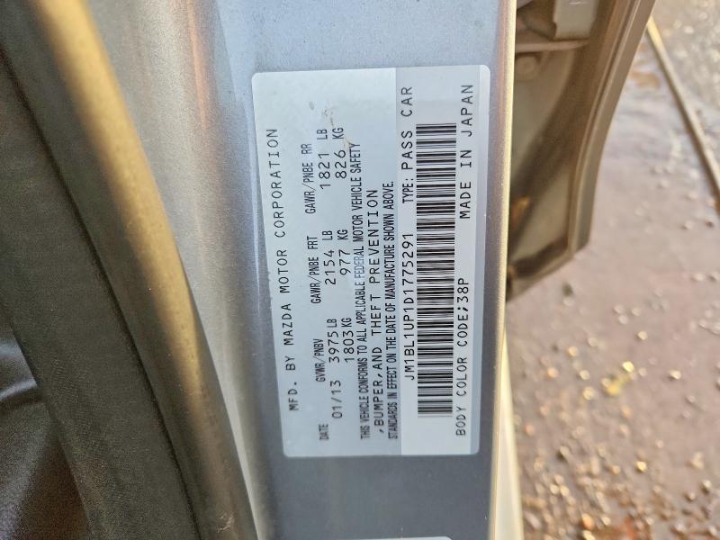 Продаж на аукціоні авто 2013 Mazda 3, vin: JM1BL1UP1D1775291, номер лоту: 74123665