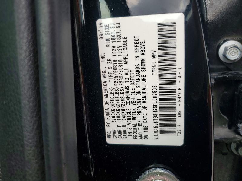 Продажа на аукционе авто 2015 Acura Rdx, vin: 5J8TB3H56FL007505, номер лота: 98562745