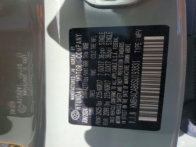 73842475 :رقم المزاد ، KM8HACAB6SU193831 vin ، 2025 Hyundai Kona مزاد بيع