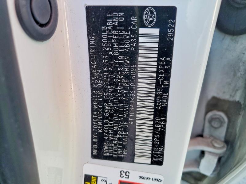 Aukcja sprzedaży 2025 Toyota Camry Xse, vin: 4T1DBADK9SU006898, numer aukcji: 72267915