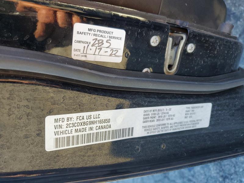 Продаж на аукціоні авто 2022 Dodge Charger, vin: 2C3CDXBG9NH165850, номер лоту: 73019015