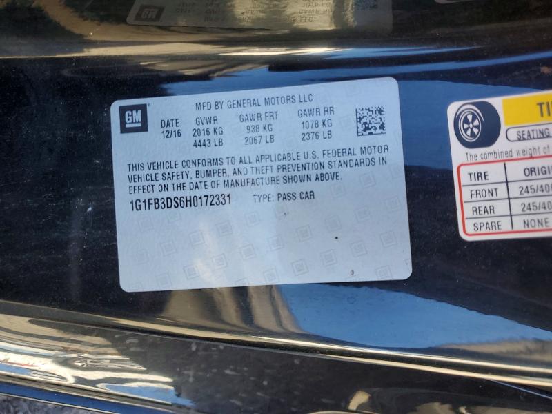Продаж на аукціоні авто 2017 Chevrolet Camaro, vin: 1G1FB3DS6H0172331, номер лоту: 99616155