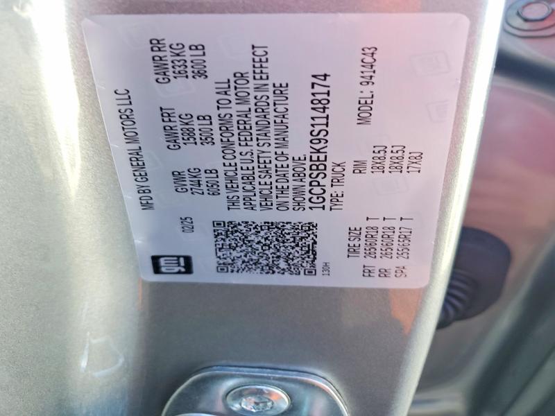 Продажа на аукционе авто 2025 Chevrolet Colorado, vin: 1GCPSBEK9S1148174, номер лота: 99137655