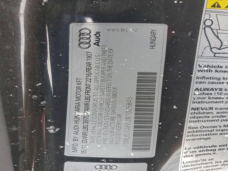 99642795 :رقم المزاد ، TRUS1AFK2B1025845 vin ، 2011 Audi Tts Premiu مزاد بيع