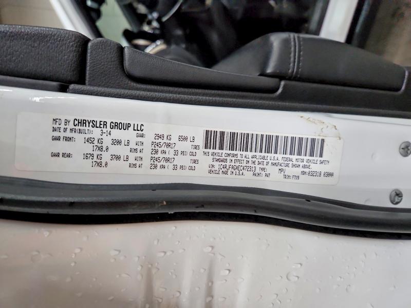 Aukcja sprzedaży 2014 Jeep Grand Cher, vin: 1C4RJFAGXEC472313, numer aukcji: 73925655