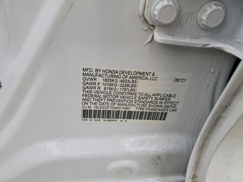 Продажа на аукционе авто 2021 Acura Ilx, vin: 19UDE2F70MA010967, номер лота: 98401065