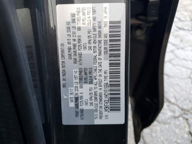 Aukcja sprzedaży 2017 Mazda Cx-5, vin: JM3KFADLXH0151884, numer aukcji: 72563275
