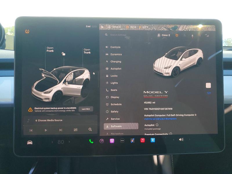 72423085 :رقم المزاد ، 7SAYGDEF4NF397419 vin ، 2022 Tesla Model Y مزاد بيع