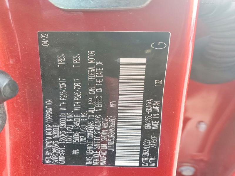 Aukcja sprzedaży 2022 Toyota 4runner, vin: JTERU5JR8N6066804, numer aukcji: 73776715