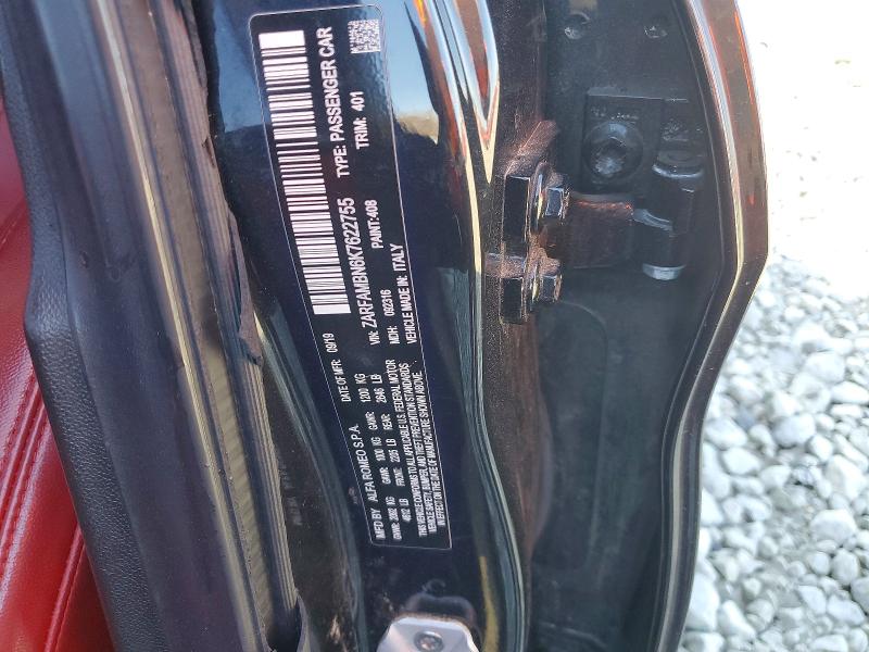 Продажа на аукционе авто 2019 Alfa Romeo Giulia, vin: ZARFAMBN6K7622755, номер лота: 72223465