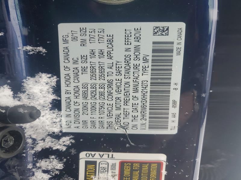 Aukcja sprzedaży 2017 Honda Cr-v, vin: 2HKRW6H3XHH214273, numer aukcji: 98602935