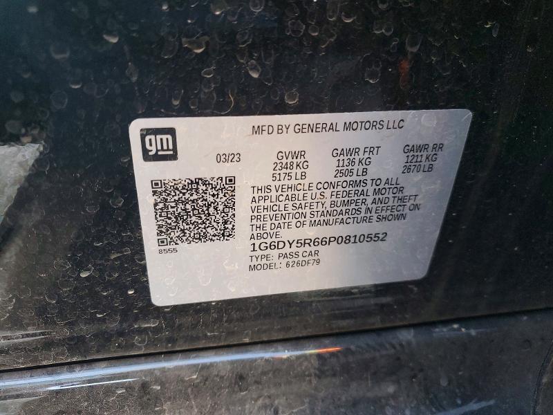 Aukcja sprzedaży 2023 Cadillac Ct5-v, vin: 1G6DY5R66P0810552, numer aukcji: 75033845
