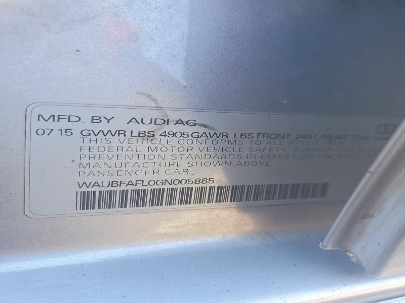 Продаж на аукціоні авто 2016 Audi A4, vin: WAUBFAFL0GN005885, номер лоту: 75588945