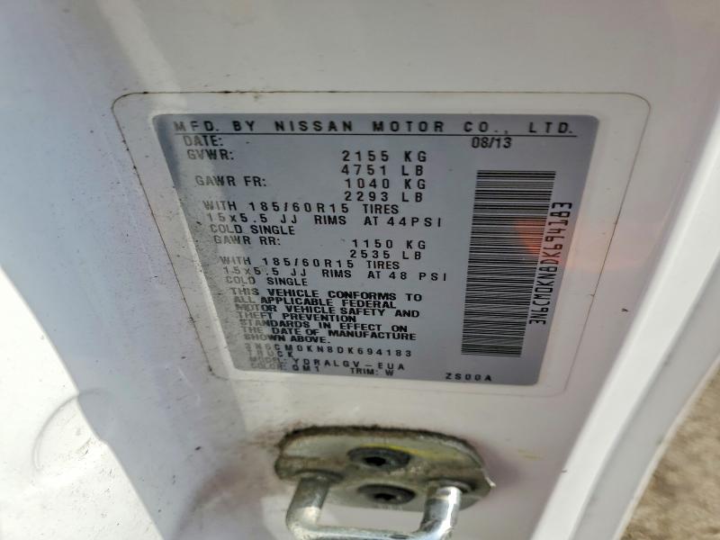Продажа на аукционе авто 2013 Nissan Nv200, vin: 3N6CM0KN8DK694183, номер лота: 94292165