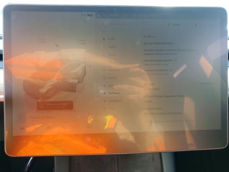 2023 Tesla Model Y მანქანა იყიდება აუქციონზე, vin: 7SAYGDEE2PA102874, აუქციონის ნომერი: 73941355