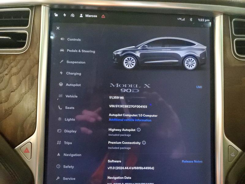 Продажа на аукционе авто 2016 Tesla Model X, vin: 5YJXCBE27GF004103, номер лота: 74353625