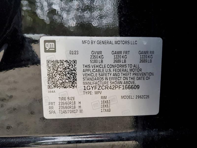 Продажа на аукционе авто 2023 Cadillac Xt4, vin: 1GYFZCR42PF166609, номер лота: 73260295