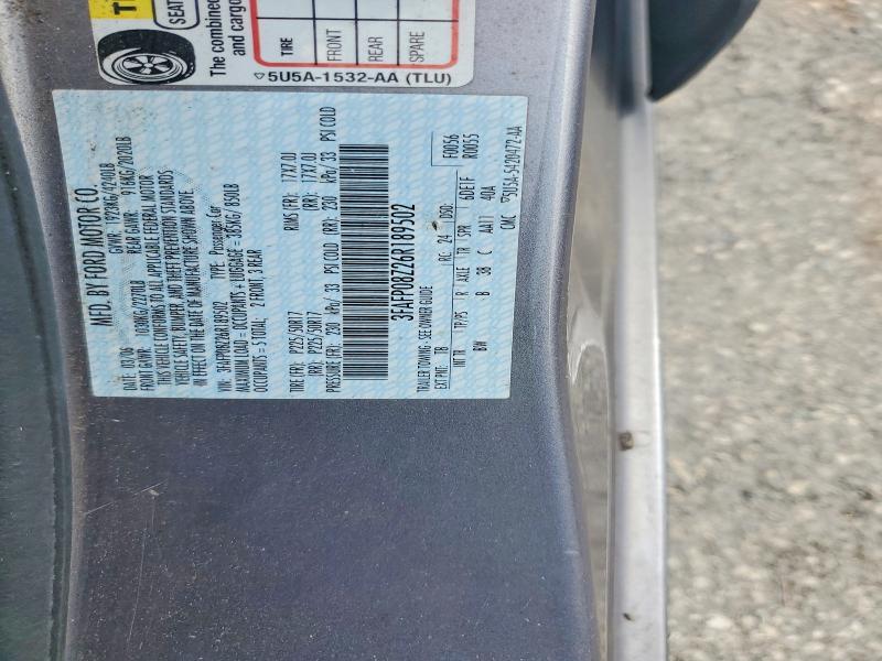 Aukcja sprzedaży 2006 Ford Fusion, vin: 3FAFP08Z26R189502, numer aukcji: 98969565
