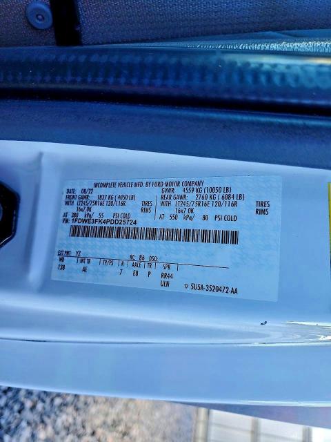 2023 Ford Econoline მანქანა იყიდება აუქციონზე, vin: 1FDWE3FK4PDD25724, აუქციონის ნომერი: 47308226