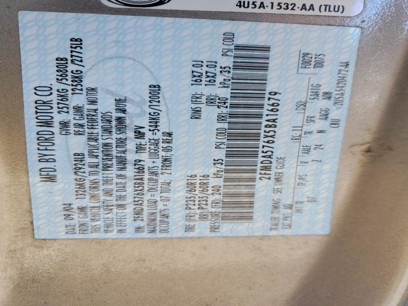 Aukcja sprzedaży 2005 Ford Freestar, vin: 2FMDA576X5BA16679, numer aukcji: 74016455