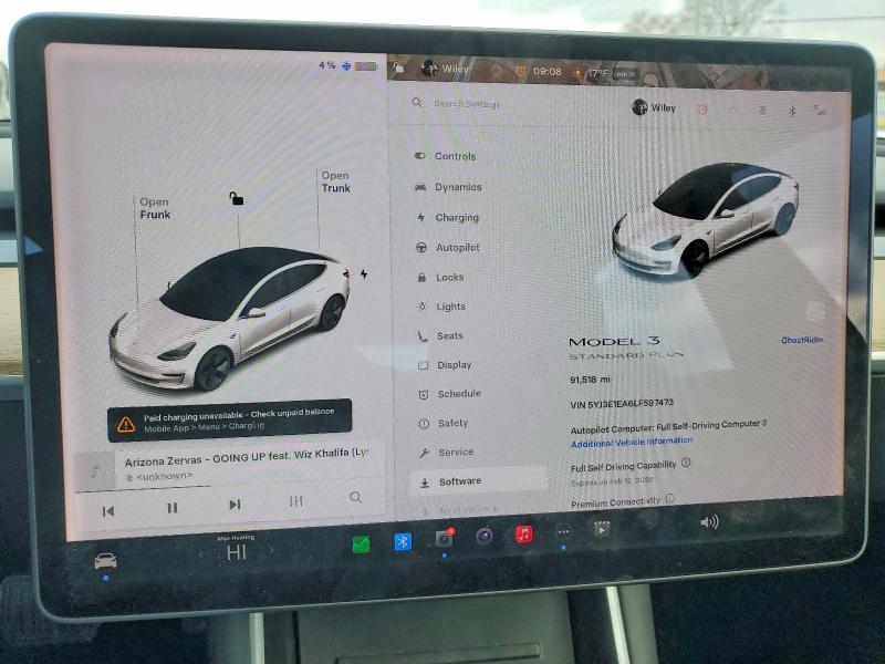 Продажа на аукционе авто 2020 Tesla Model 3, vin: 5YJ3E1EA6LF597473, номер лота: 74457435