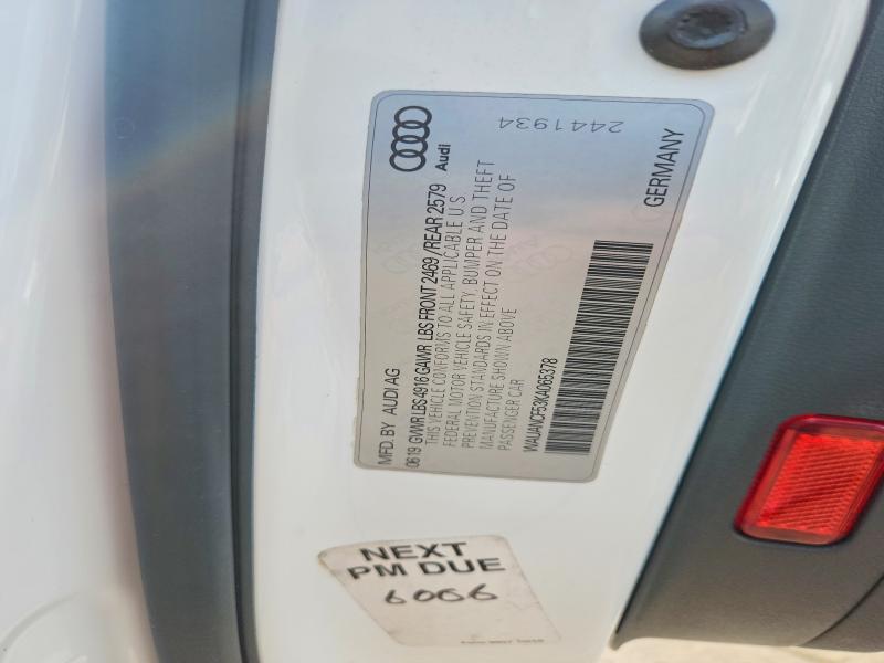 Aukcja sprzedaży 2019 Audi A5, vin: WAUANCF53KA065378, numer aukcji: 99717245